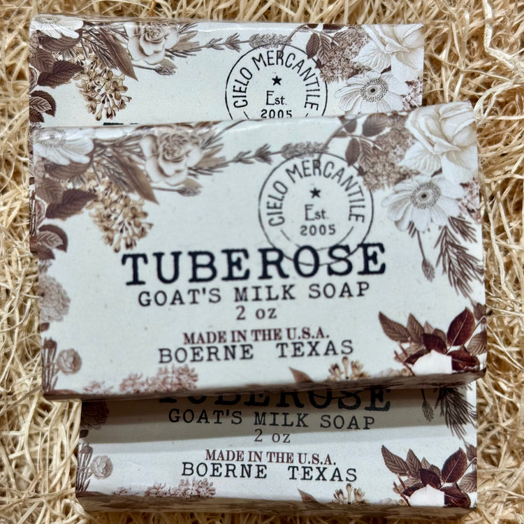 Tuberose Goat's Milk Soap Small (2oz.)
