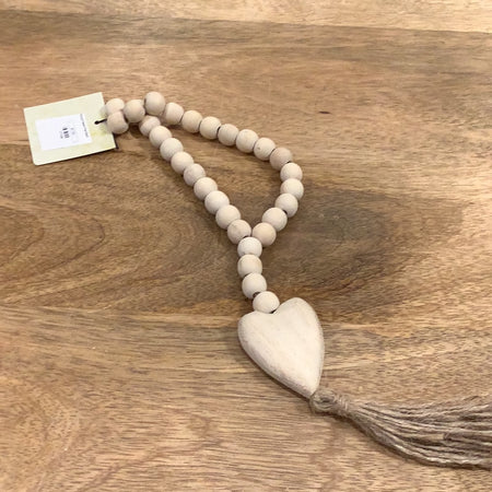 Wood Heart Pendant