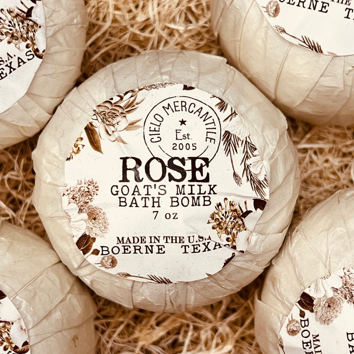 Rose Goat's Milk Bath Bomb