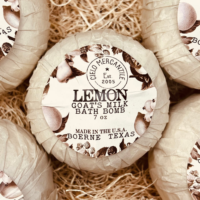 Lemon Goat's Milk Bath Bomb