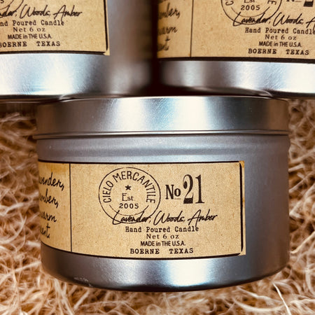 No. 21 Hand Poured Candle in Travel Tin