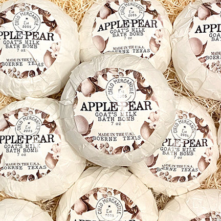 Apple Pear Goat's Milk Bath Bomb