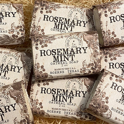 Rosemary Mint Oatmeal Soap Small (2oz.)