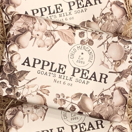 Apple Pear Goat's Milk Soap Large (6oz.)