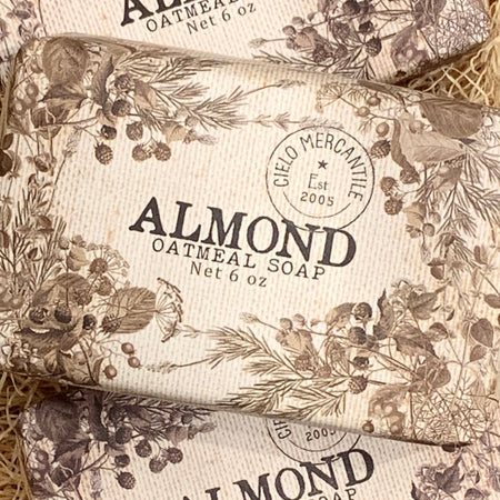Almond Oatmeal Soap Large (6oz.)