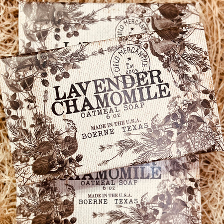 Lavender Chamomile Oatmeal Soap Large (6oz.)