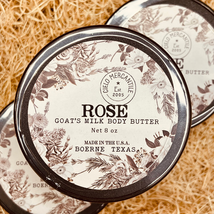 Rose Goat's Milk Body Butter Large (8oz.)