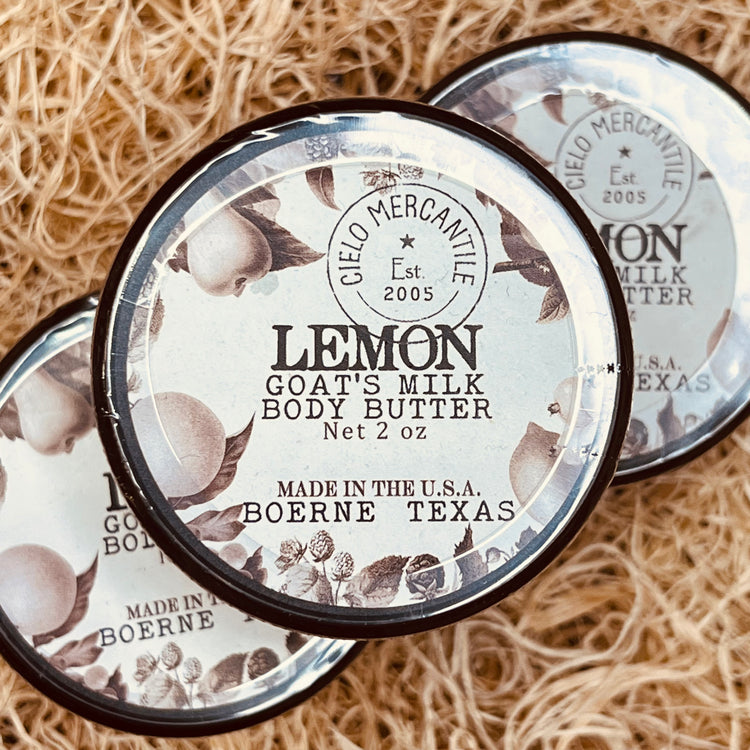 Lemon Goat's Milk Body Butter Small (2oz.)