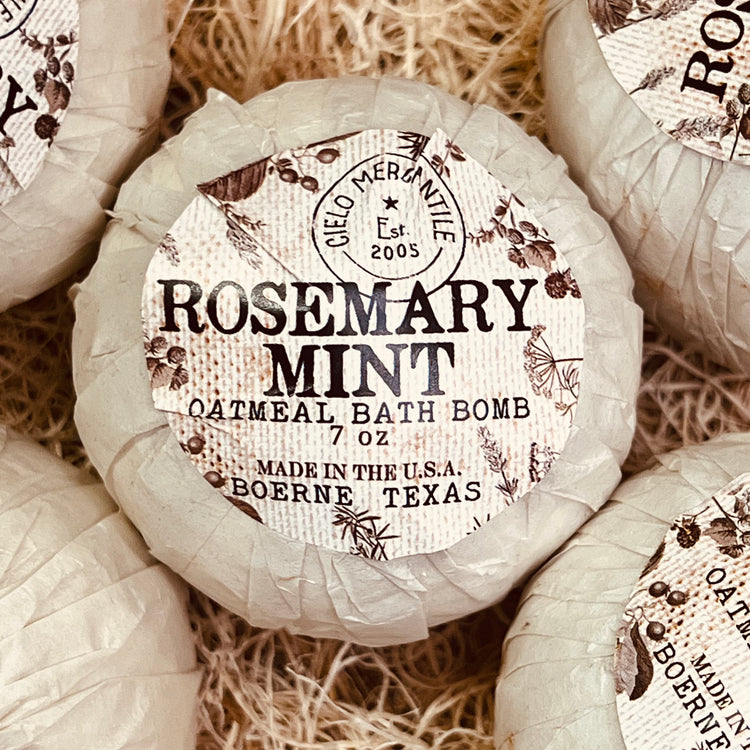 Rosemary Mint Oatmeal Bath Bomb