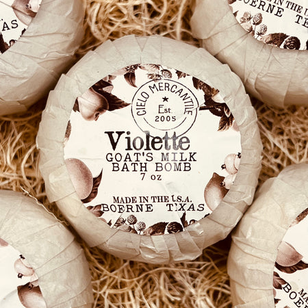 Violette Goat's Milk Bath Bomb