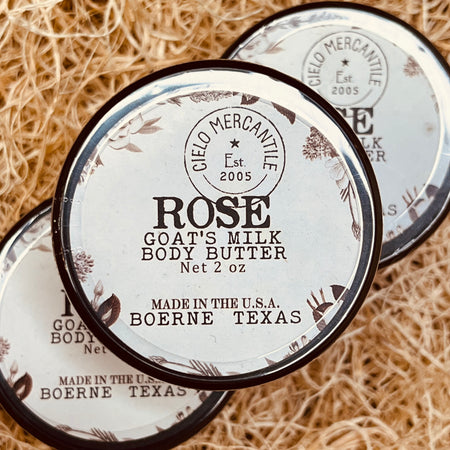 Rose Goat's Milk Body Butter Small (2oz.)