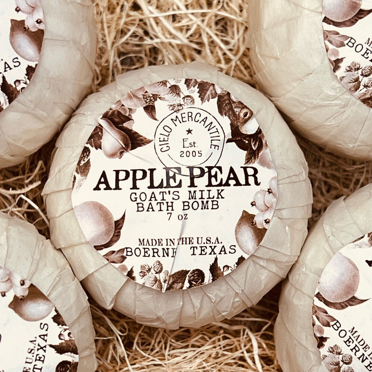 Apple Pear Goat's Milk Bath Bomb