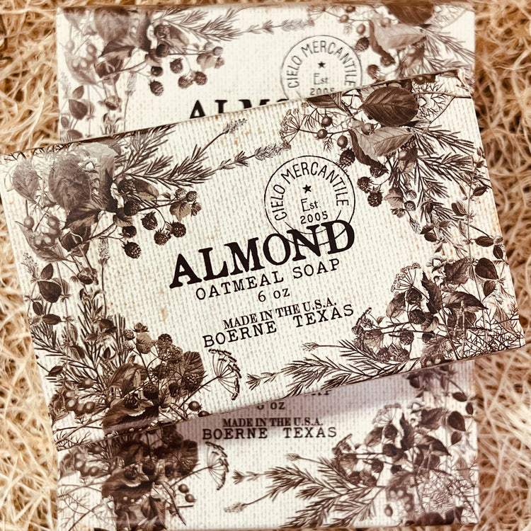 Almond Oatmeal Soap Large (6oz.)