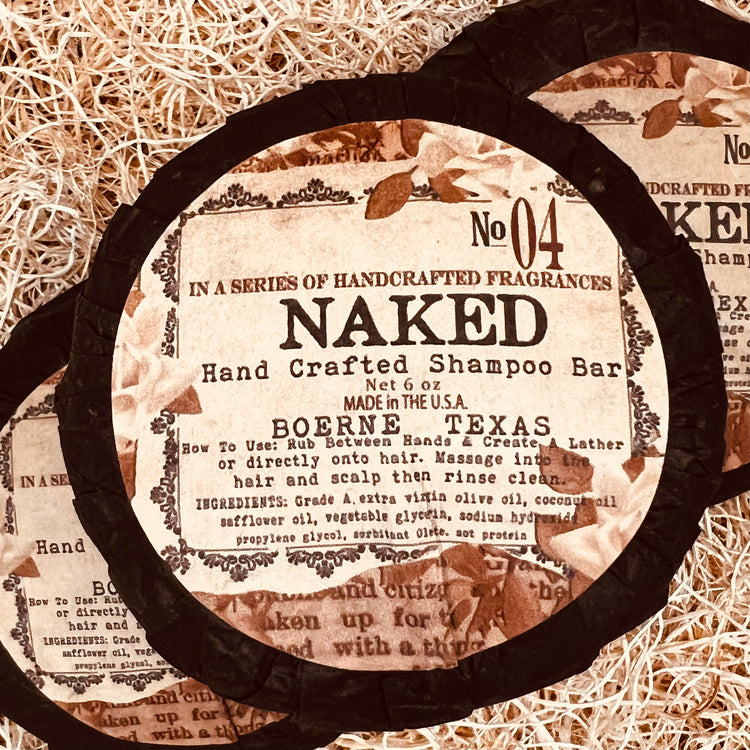 Naked shampoo bar