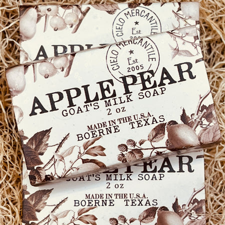 Apple Pear Goat's Milk Soap Small (2oz.)