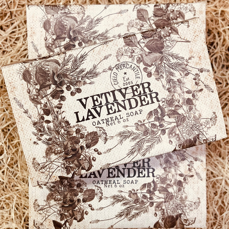 Vetiver Lavender Soap Large (6oz.)