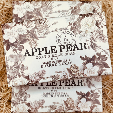 Apple Pear Goat's Milk Soap Large (6oz.)