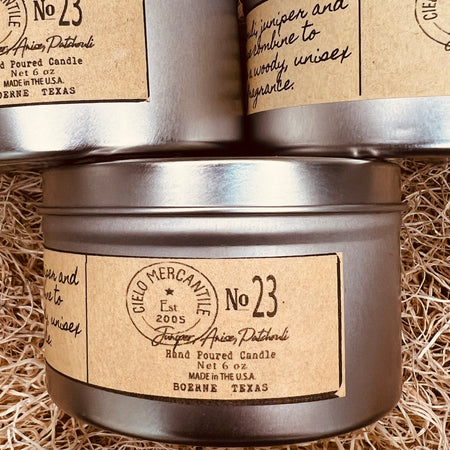 No. 23 Hand Poured Candle in Travel Tin