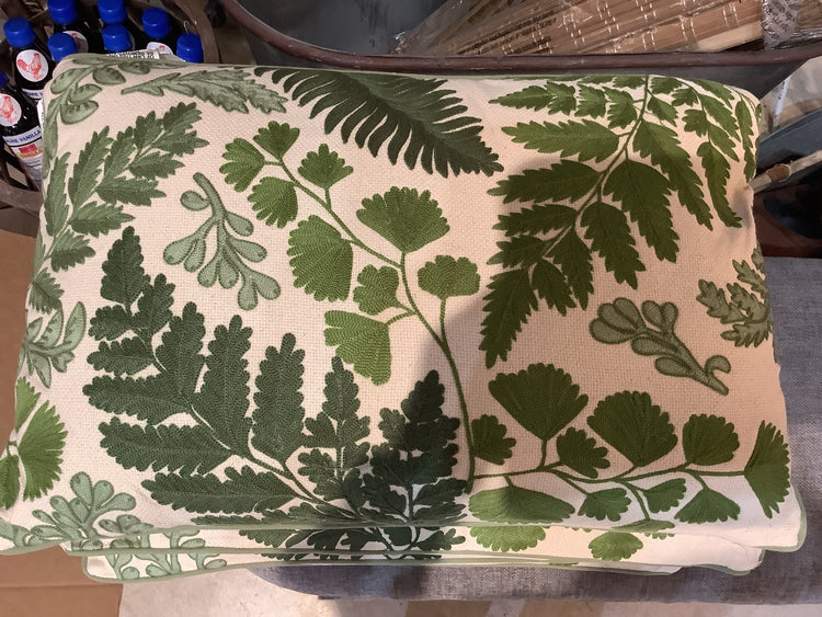Lumbar Pillow with Embroidery