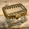 Brass & Glass Pill Box