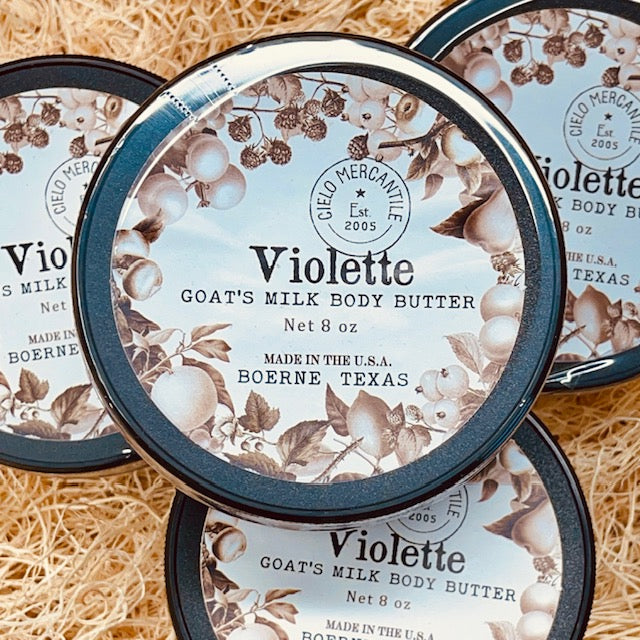 Violette Goats Milk Body Butter Large (8oz.)