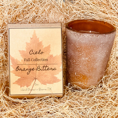 Orange Bitters Hand Poured Candle in Artisan Glass 6oz
