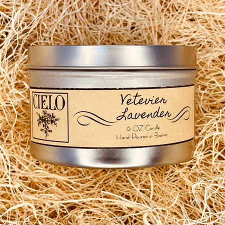 Vetiver Lavender Hand Poured Candle