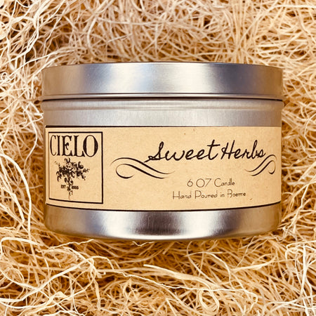 Sweet Herbs Hand Poured Candle