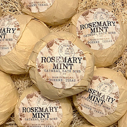 Rosemary Mint Oatmeal Bath Bomb