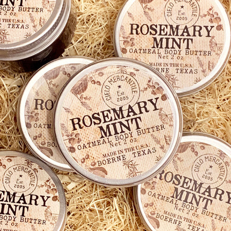 Rosemary Mint Oatmeal Body Butter Small (2oz.)