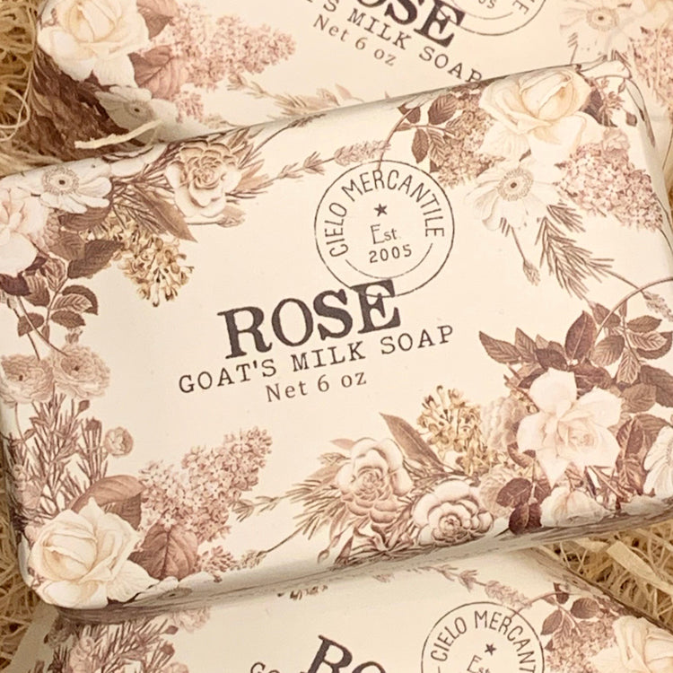 Rose Goat's Milk Soap Large (6oz.)